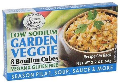 Edward And Sons Bouillon Cubes Low Sodium Garden Veggie Ebay