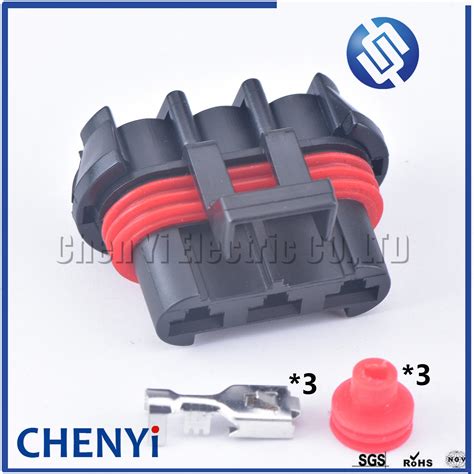 1 Set Delphi 3 Pin （female） Auto Waterproof Blower Connector Plug