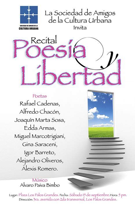 Afiche Recital Poesia Y Libertad