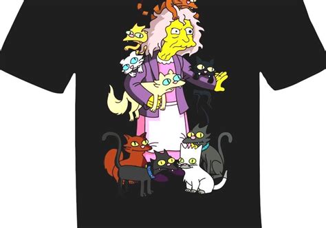 Cat Lady Simpsons Crazy Cat Lady