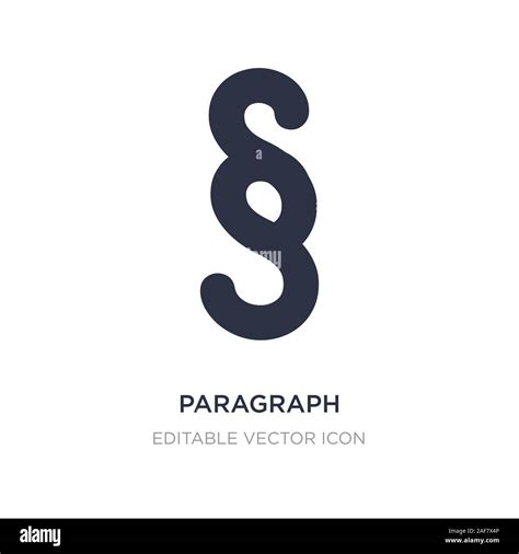 Paragraph Icon On White Background Simple Element Illustration From Shapes Concept Paragraph