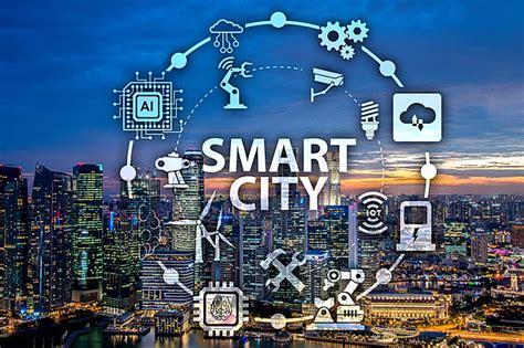 Visualizing The Intersection Of Smart City And Iot Concepts Photo Background And Picture For