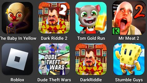 The Baby In Yellow Dark Riddle 2 Tom Gold Run Mr Meat 2 Roblox Dude