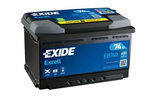 Akumulator Exide Excell 74Ah 680A PRAWY PLUS GDYNIA Gdynia