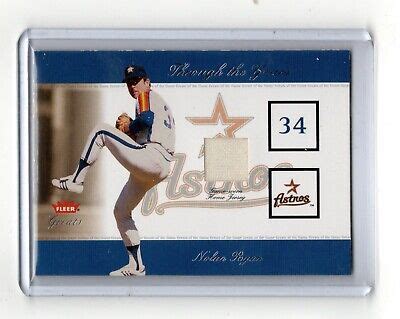 2002 Fleer Greats Of The Game Through The Years Nolan Ryan Jersey