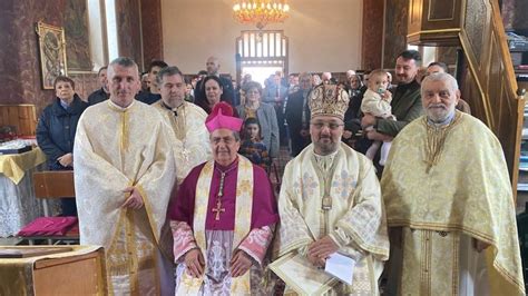 Vizita Nunțiului la Liturghia de Paște de la biserica greco catolică