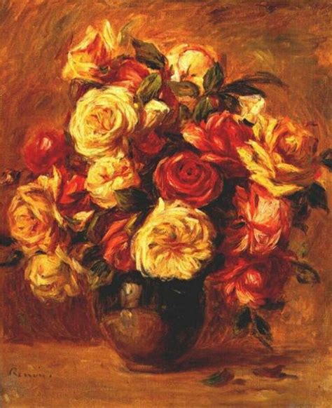 Bouquet of Roses, c.1909 - c.1913 - Pierre-Auguste Renoir - WikiArt.org