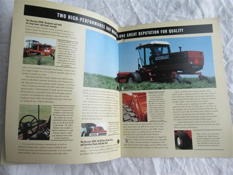 Agco Hesston 8100 8200 8400 Sp Windrower Brochure Ebay