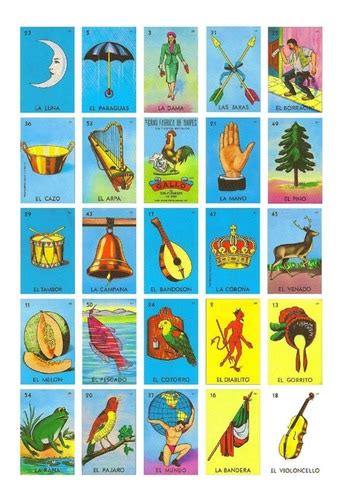 Loteria Mexicana 5x5 99 Cartas Digital Imprimible Meses Sin Intereses