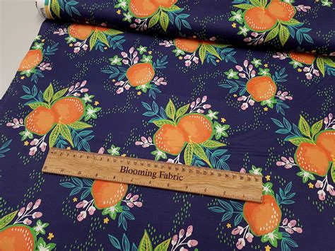 Fruit Fabric Citrus Fruit Fabric 100% Cotton Print Craft - Etsy