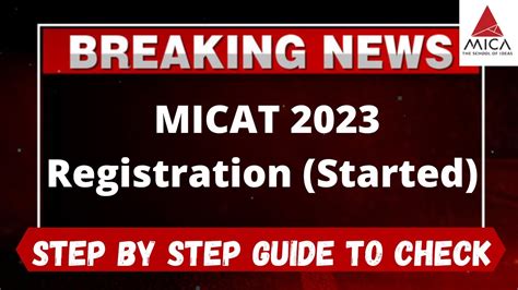 MICAT 2023 Registration Started How To Register Officially Form