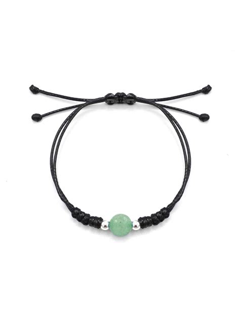 Pulsera De Cuarzo Verde Y Plata El Taller De Los Minerales