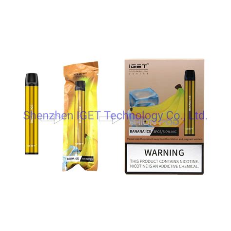 Iget Vapor Vaporizer E Cigarette 1500 Puff Disposable Vape Iget Shion