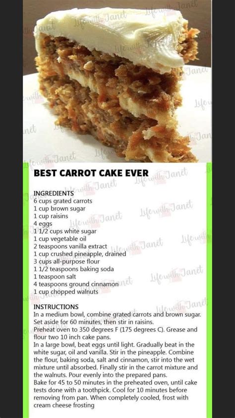 Pin By Jackie Rakestraw Johnson On Cakes In Carrot Cake Recipe