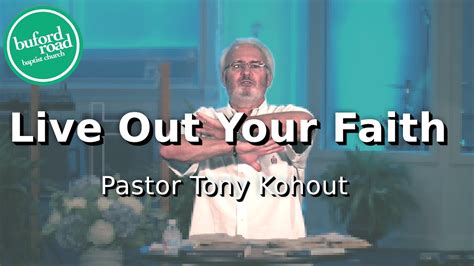 Live Out Your Faith Sermon Youtube