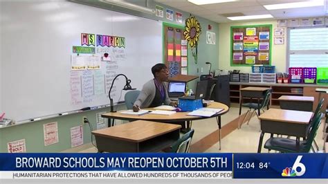 Broward Schools Set Possible Date for Reopening – NBC 6 South Florida