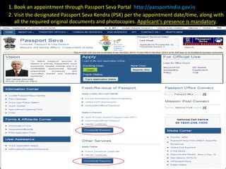 Steps to Submit an Application at Passport Seva Kendra | PPT