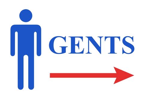 Gents Toilet Sign Template Postermywall