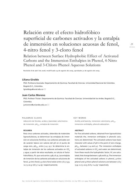 Pdf Relation Between Surface Hydrophobic Effect Of Activated Carbons