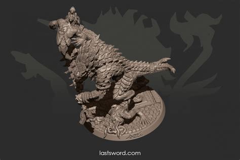 Ancient Caiman Kroxigor Lizarmen Warhammer Last Sword Miniatures Blog