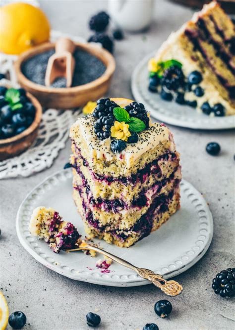 Zitronen Mohn Torte Vegan Bianca Zapatka Rezepte