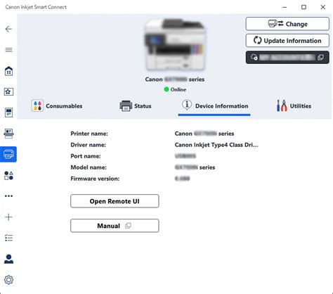 Canon Inkjet Manuals G3070 Series Configuration Changes Display