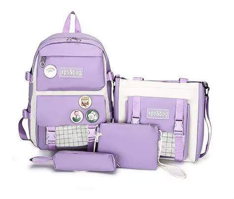 Mochila Bolsa Escolar Antifurto Juvenil Kawaii Fofa Feminina Mercadolivre