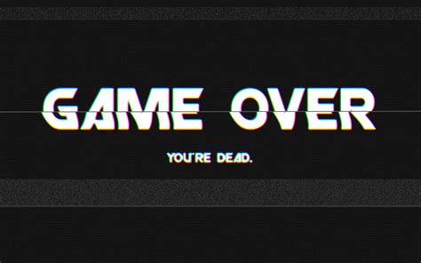 Game Over Video Games Glitch Art Hd Wallpapers Desktop And Mobile