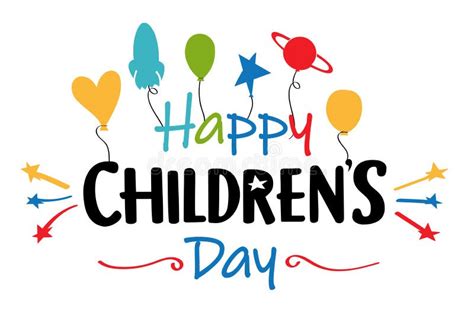 Happy Childrens Day Illustration Stock Vector Illustration Of