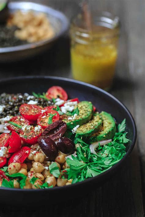 Mediterranean Grain Bowls Recipe With Lentils And Chickpeas The