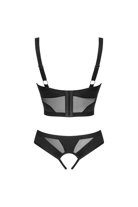 Chic Amoria Pcs Crotchless Set