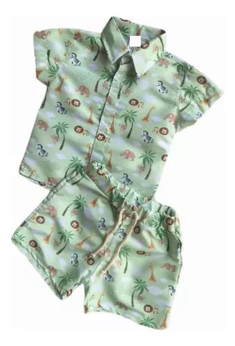 Roupa Mauricinho Conjunto Tem Tico Infantil Menino Saf Ri