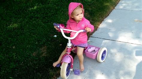 Cute Kid Riding Tricycle! - YouTube