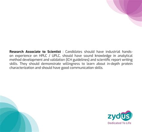 Zydus Lifesciences Walk In Interview For Research Associate To Scientist