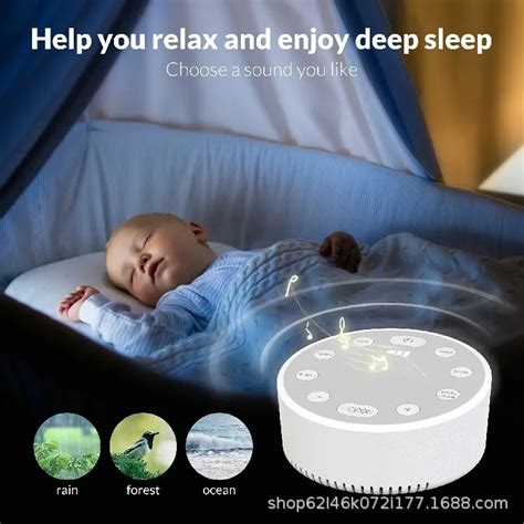 Baby White Noise Machine Usb Rechargeable Timed Shutdown Sleep Machine