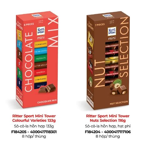 Ritter Sport Mini Chocolate G Chocolate Mix Bunter Mix Shopee