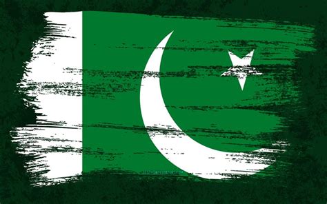 Download Wallpapers 4k Flag Of Pakistan Grunge Flags Asian Countries