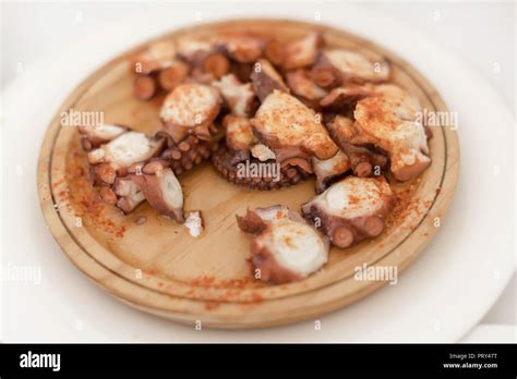 Octopus Galician Style Pulpo A La Gallega Hi Res Stock Photography And