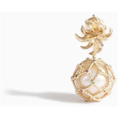 Yvonne Leon Ruby Pearl Pineapple Earring 4 540 Liked On Polyvore