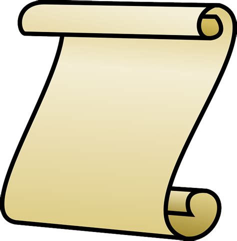 Scroll Parchment Paper · Free vector graphic on Pixabay