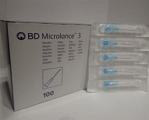 Hypodermic Needles 23g X 1 Blue Mediquip