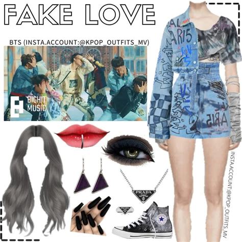 BTS- FAKE LOVE MV INSPIRED OUTFIT 1 (@KPOP_OUTFITS_MV ON INSTAGRAM ...