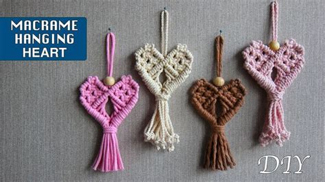 Tutorial Macrame hanging heart | Macrame patterns tutorials, Macrame patterns, Macrame knots pattern