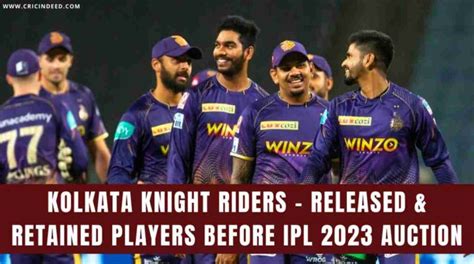 IPL 2023: Kolkata Knight Riders (KKR) - Released and Retained Players ...