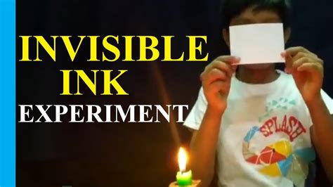 How To Make Invisible Ink With Lemon Juice Science Experiment