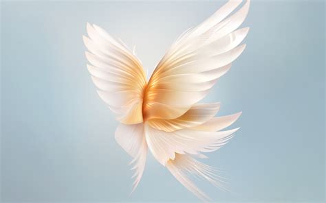 Angel wings Wallpaper 4K, Blue background, Honor, Stock