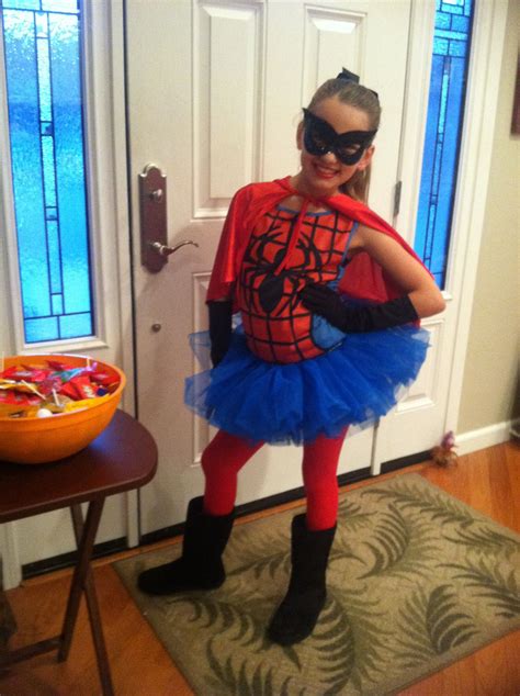 Superhero Costume A Tutu Amazing Spider Girl Halloween Costume