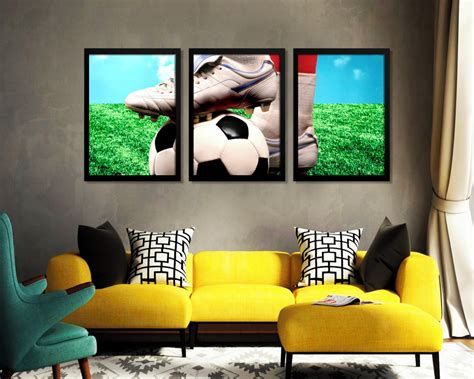 Quadros Jogador de Futebol Decoração Moldura Vidro B no Elo7 Galeria