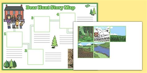 Bear Hunt Story Map - School Closure Activity for Kids