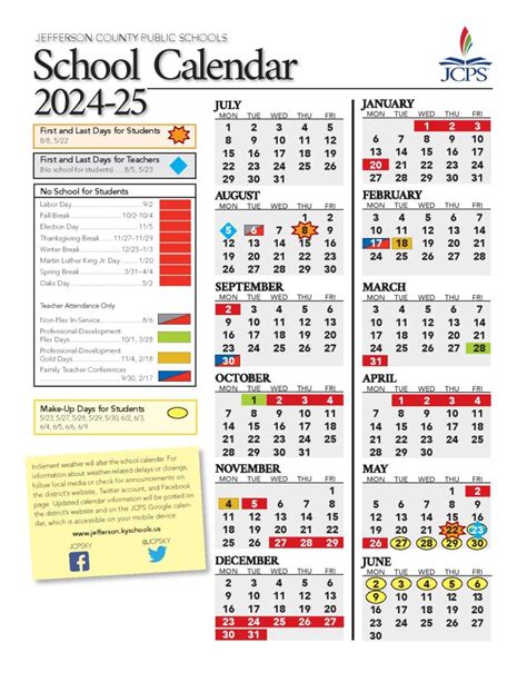 Jefferson County Public Schools Calendar Kentucky